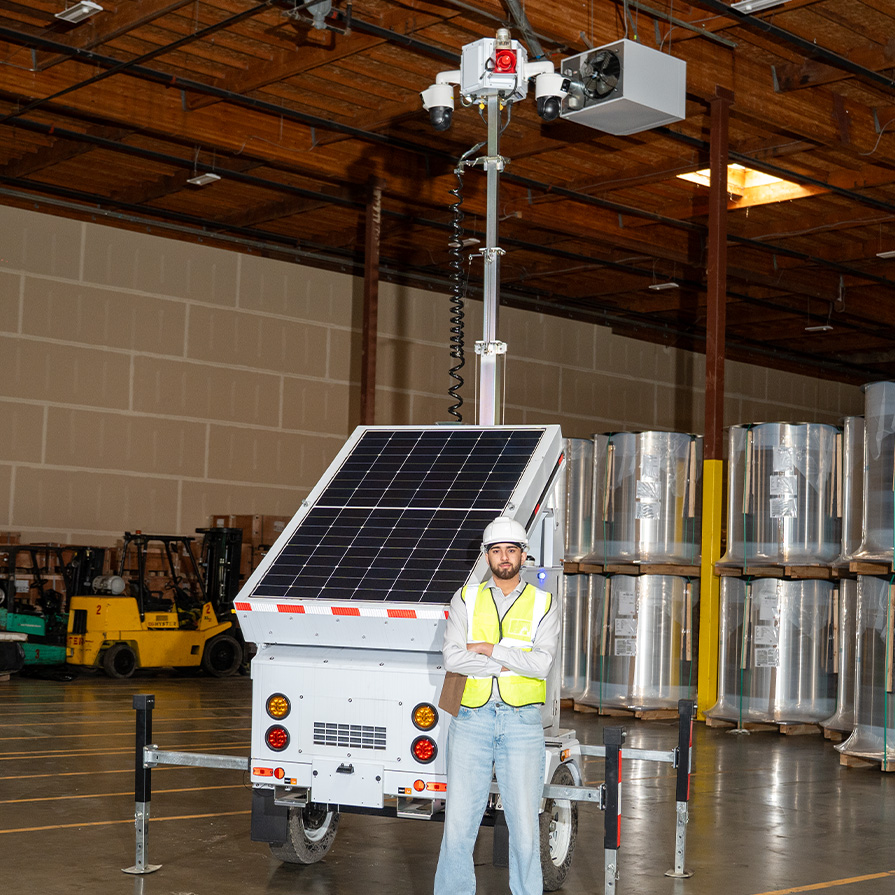 RAIS technician deploying a tower