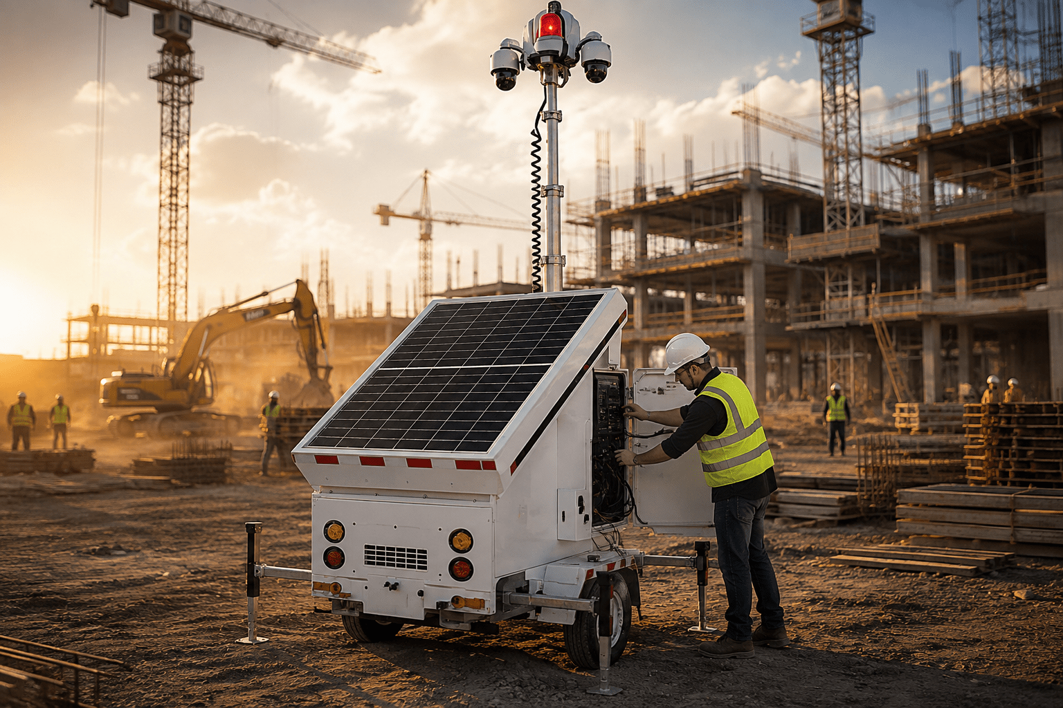 AI surveillance tower rental